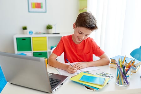 LAU Student Working on Independent Studies